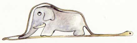 An elephant in a snake An elephant in a snake